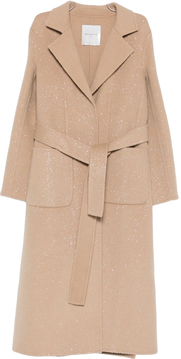 Ermanno Firenze Coats Dove Grey Grijs
