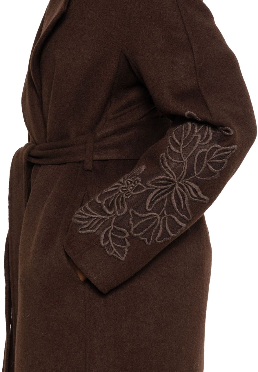 Ermanno Firenze Coats Brown Bruin