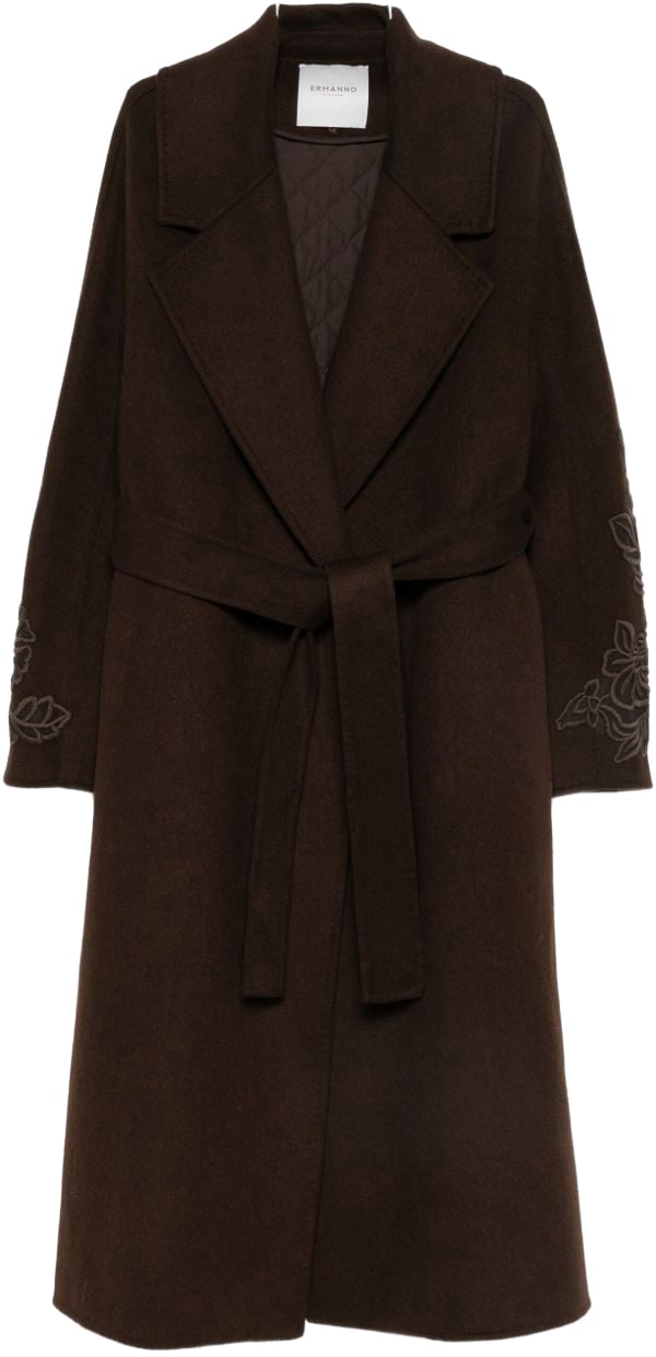 Ermanno Firenze Coats Brown Bruin