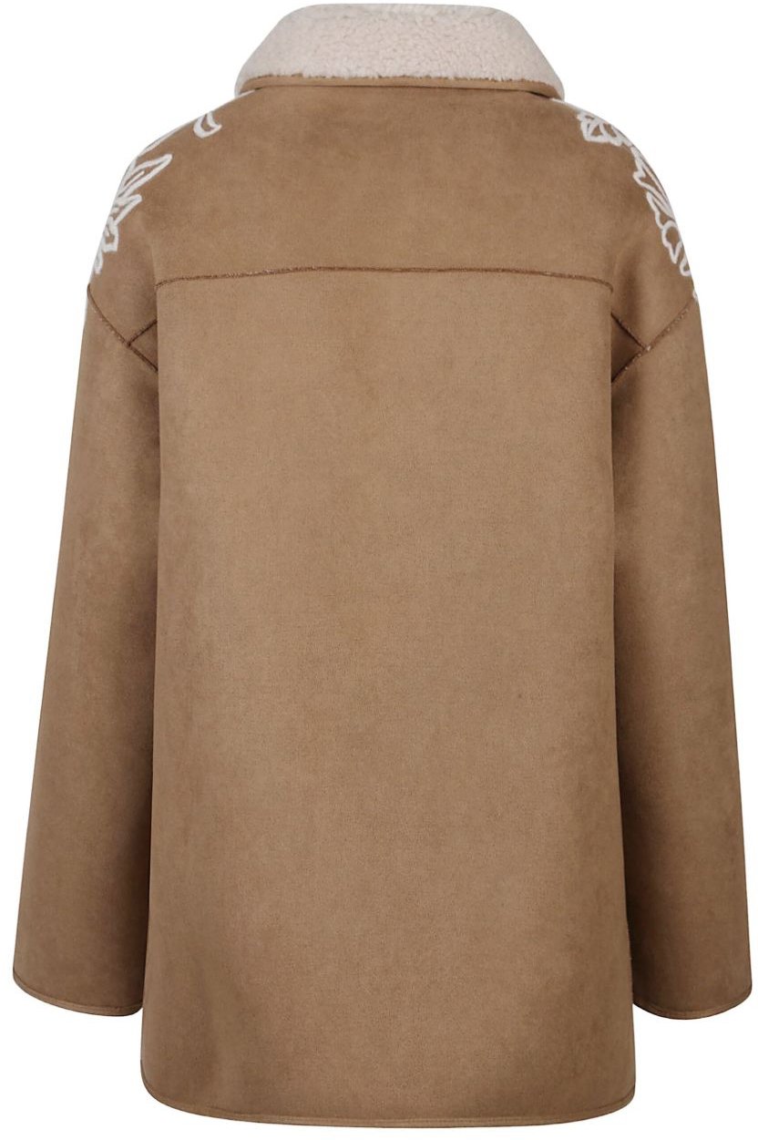 Ermanno Firenze Coats Camel Beige