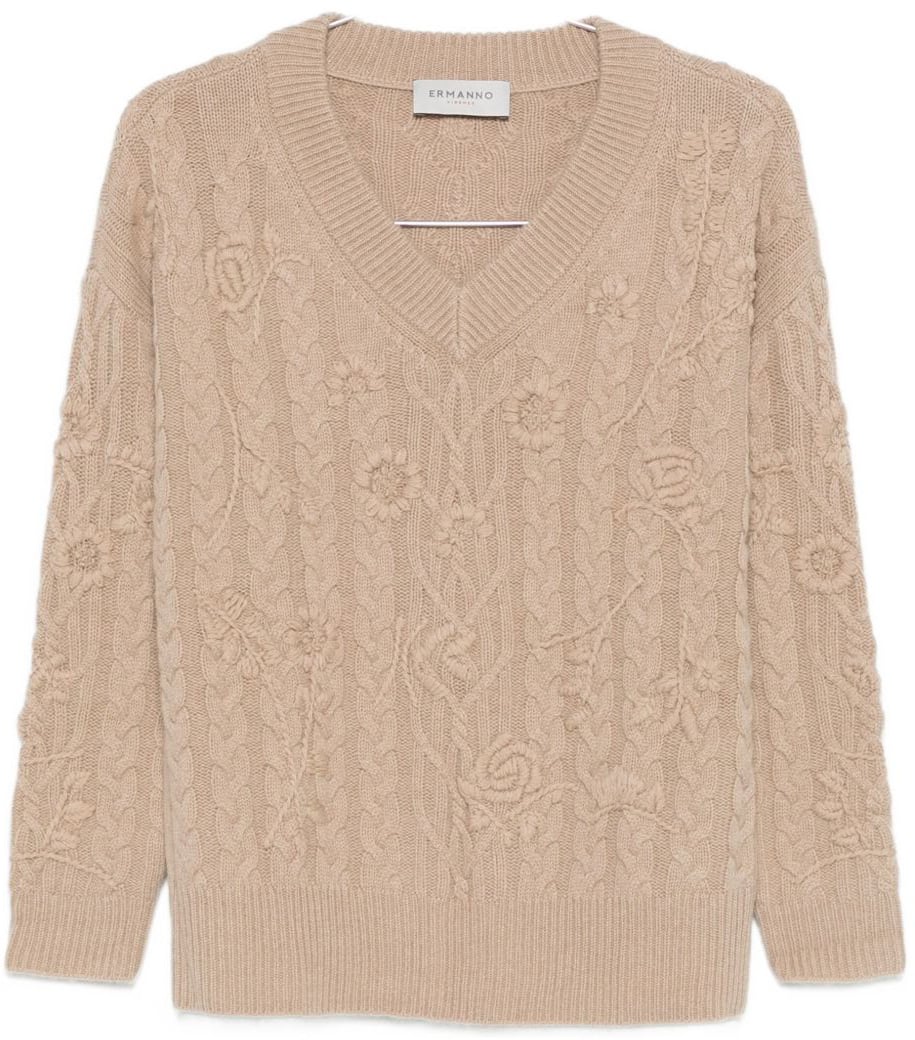 Ermanno Firenze Sweaters Dove Grey Grijs