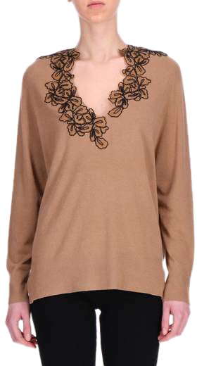 Ermanno Firenze Sweaters Camel Beige