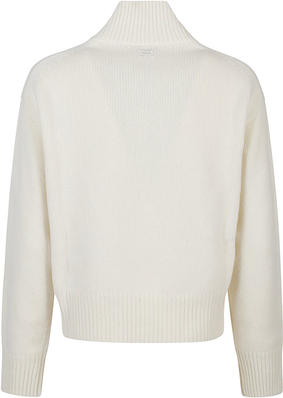 Ermanno Firenze Turtle Neck Sweater White Wit