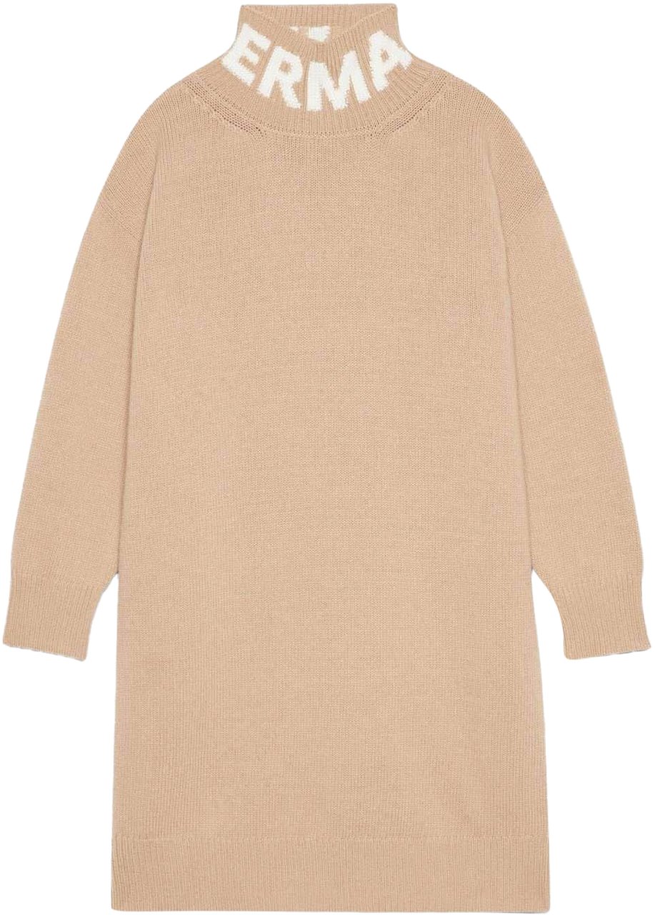 Ermanno Firenze Dresses Camel Beige