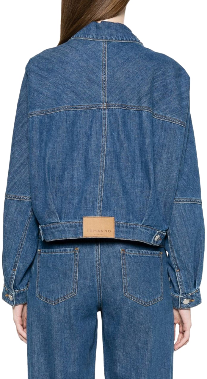 Ermanno Firenze Coats Blue Blauw