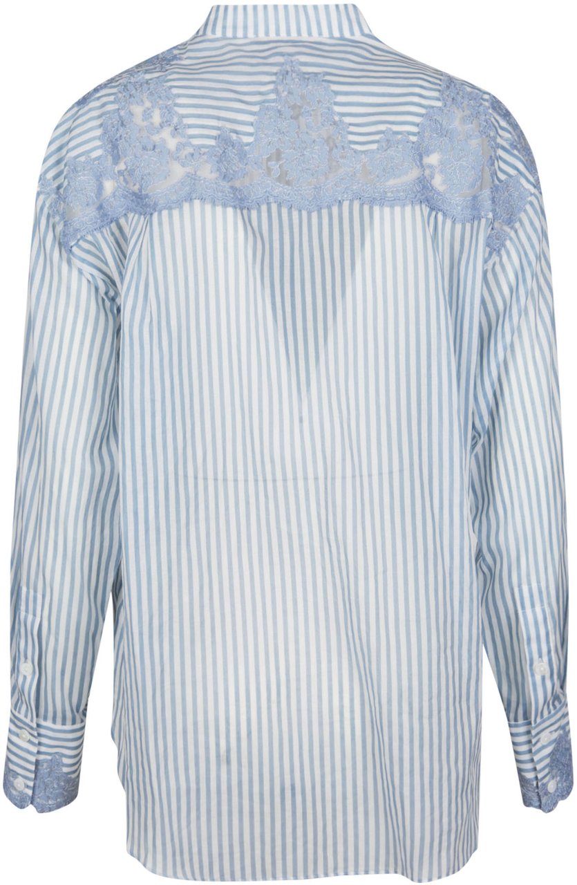 Ermanno Firenze Long Sleeve Shirt White Wit