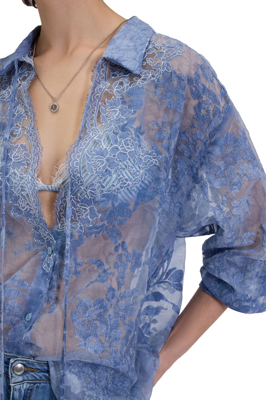 Ermanno Firenze Shirts Blue Blauw