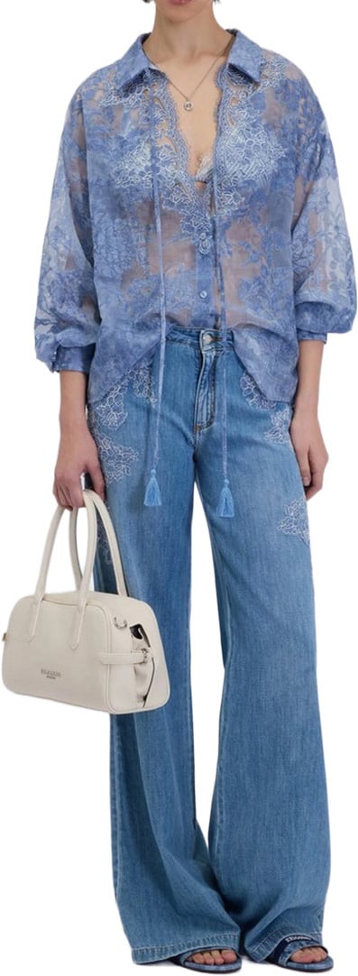 Ermanno Firenze Shirts Blue Blauw