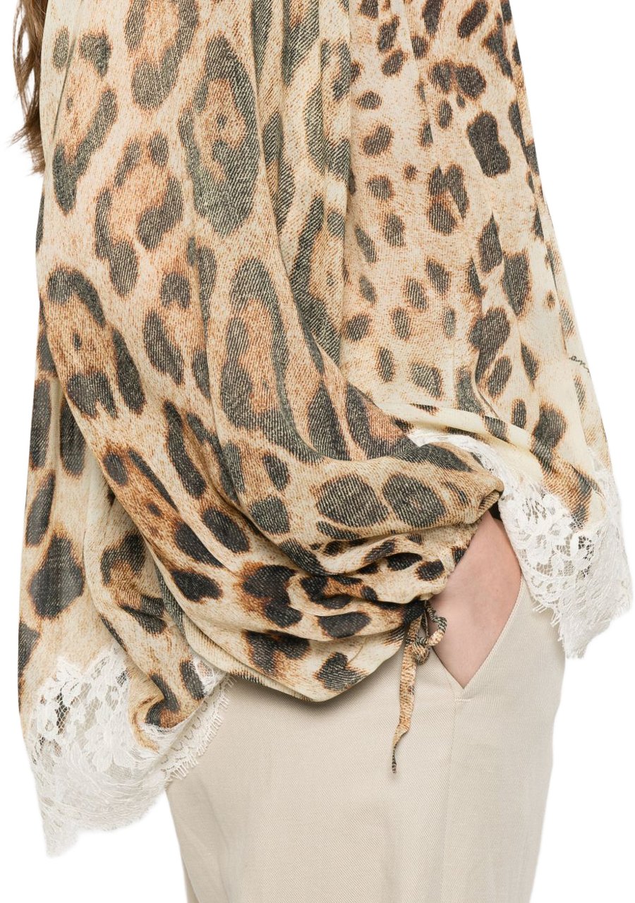 Ermanno Firenze Shirts Leopardato Beige