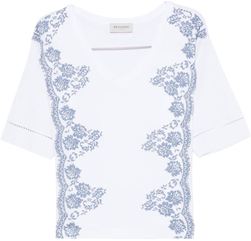 Ermanno Firenze T-Shirts And Polos White Wit