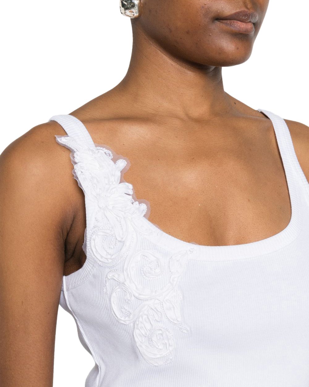 Ermanno Firenze Top White Wit