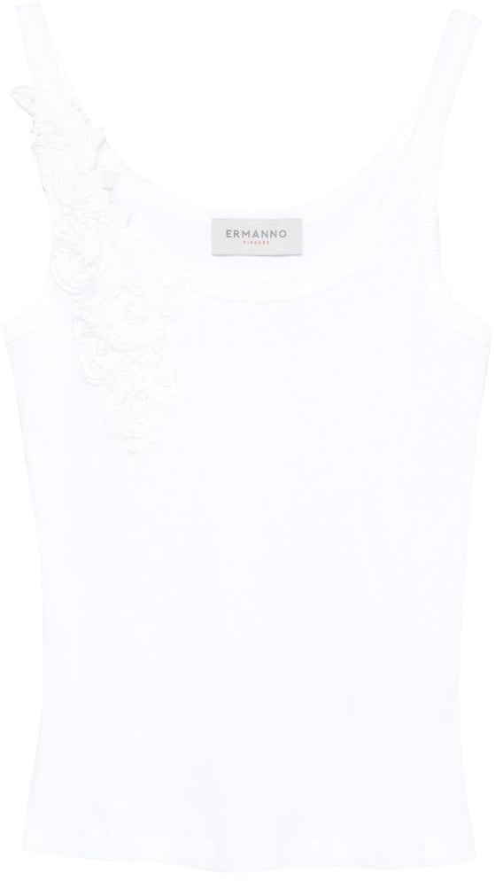 Ermanno Firenze Top White Wit