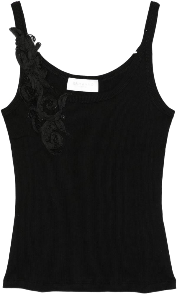 Ermanno Firenze Top Black Zwart