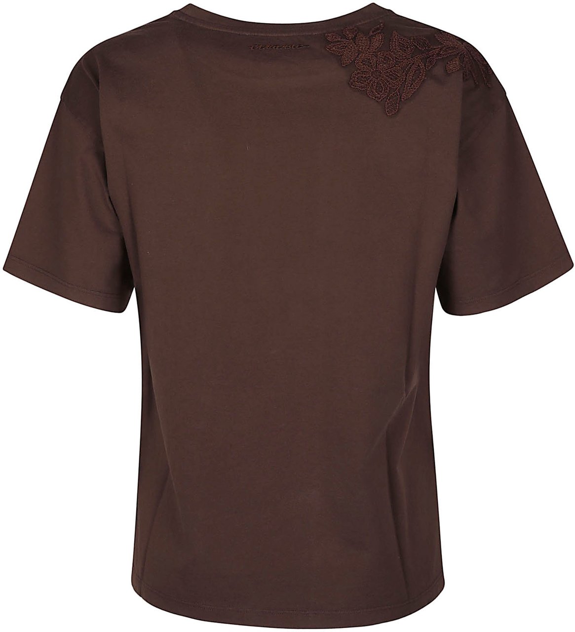 Ermanno Firenze Round Neck T-shirt Brown Bruin