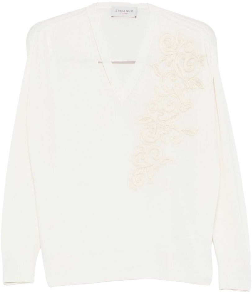 Ermanno Firenze Sweaters White Wit
