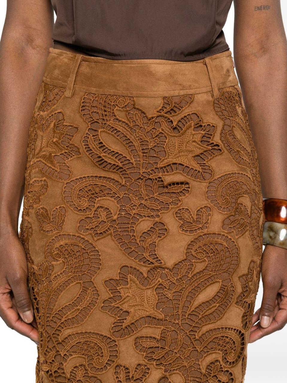 Ermanno Firenze Skirts Marrone Chiaro Bruin