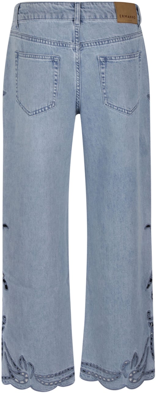 Ermanno Firenze 5 Pockets Jeans Blue Blauw