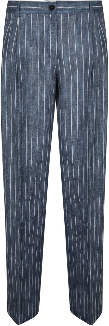 Ermanno Firenze Pant Blue Blauw