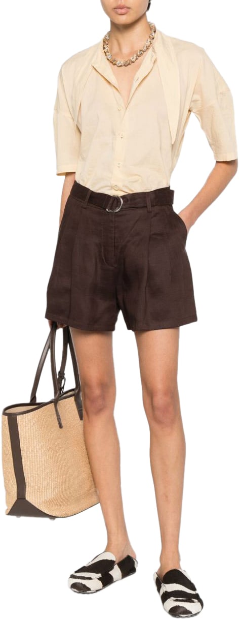 Ermanno Firenze Shorts Brown Bruin