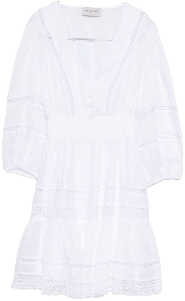 Ermanno Firenze Dresses Bianco Wit