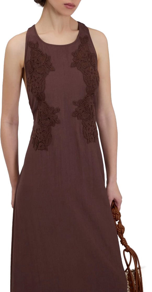 Ermanno Firenze Dresses Brown Bruin