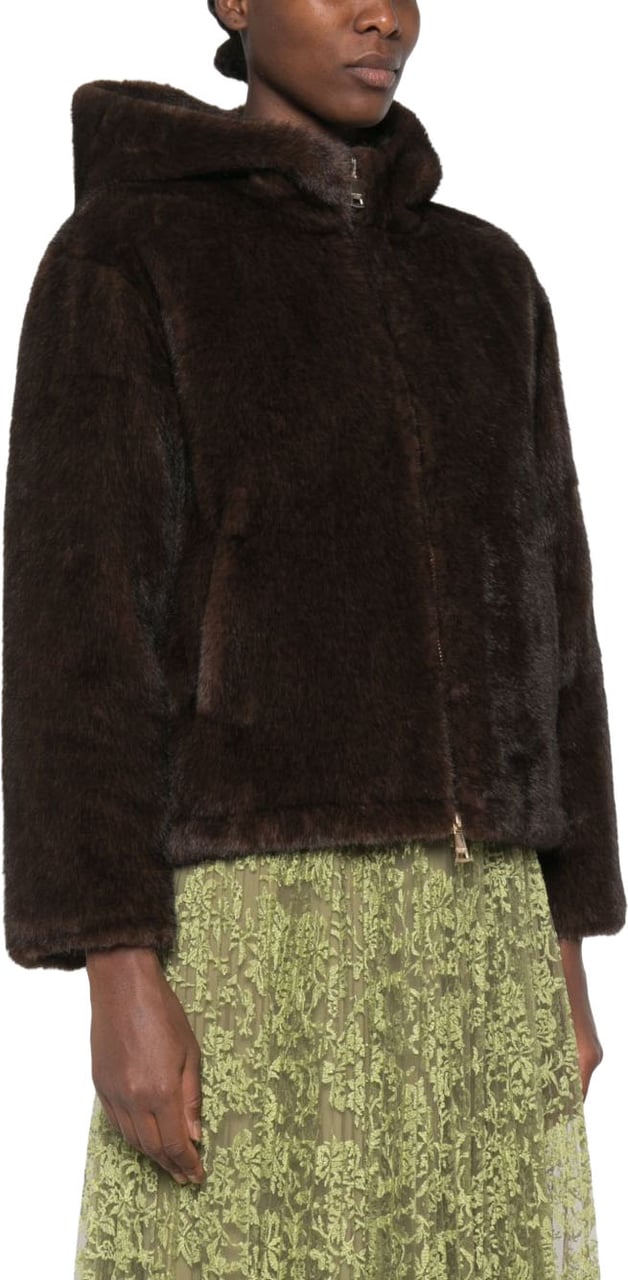 Ermanno Firenze Coats Brown Bruin
