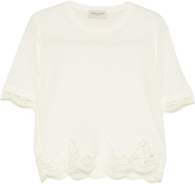 Ermanno Firenze T-Shirts And Polos White Wit