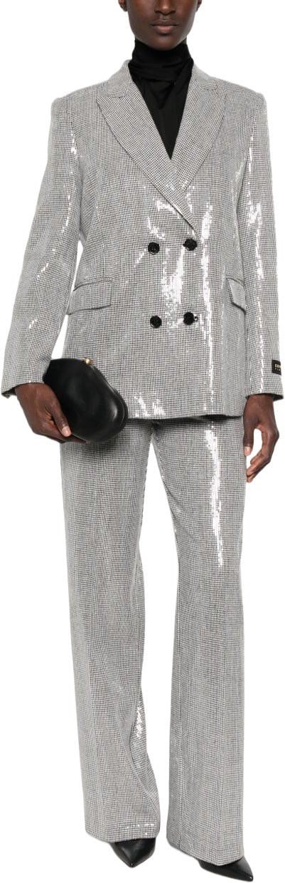 Ermanno Firenze Trousers Silver Zilver