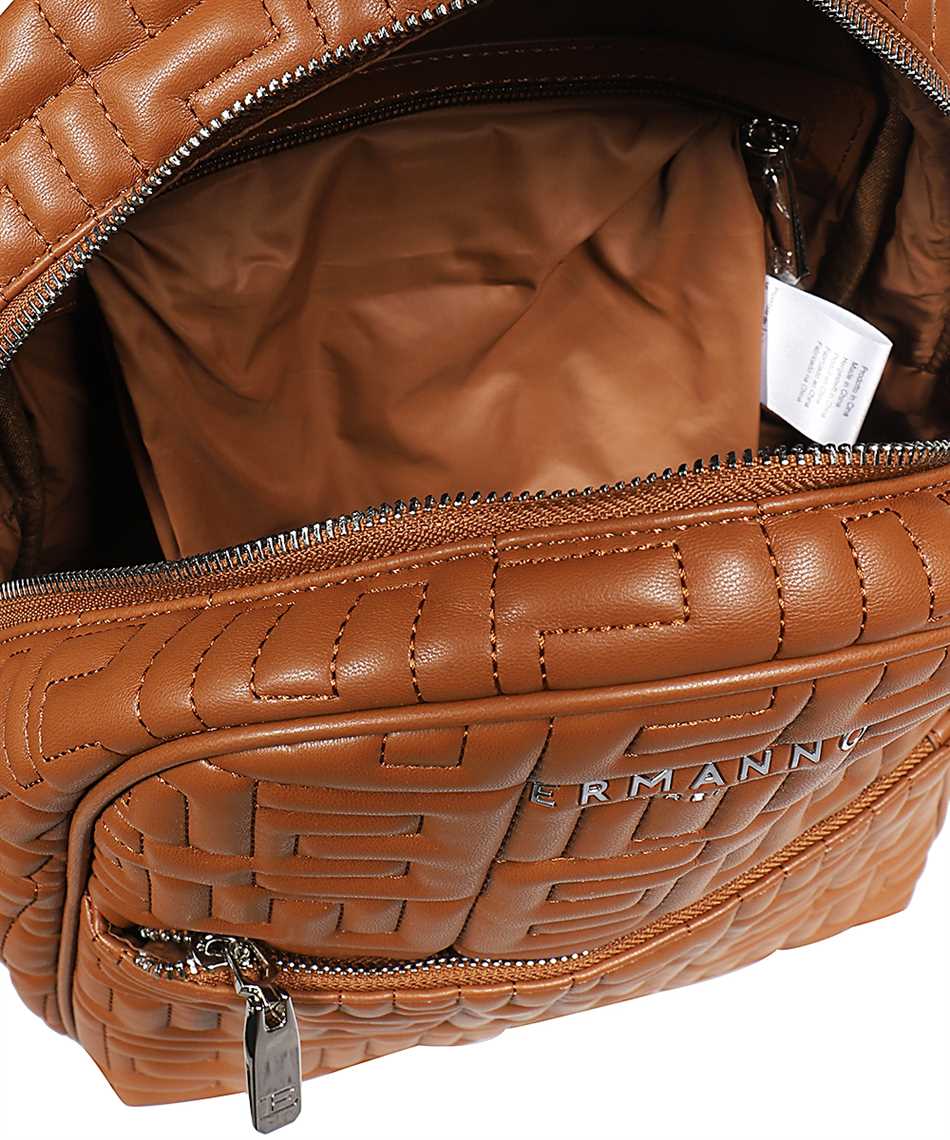 Ermanno Scervino Faux leather backpack Bruin