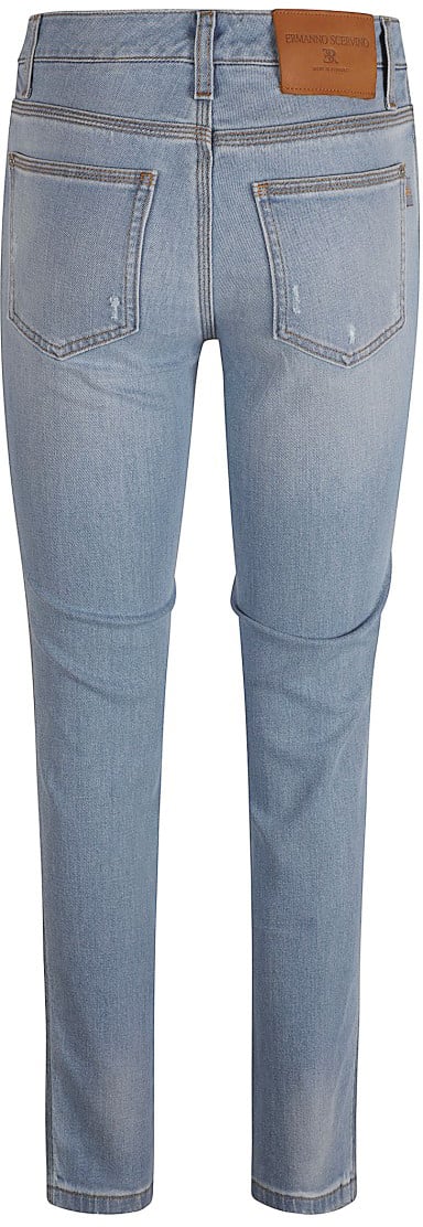Ermanno Scervino Slim-Fit Jeans With Classic Five-Pocket Design Blauw