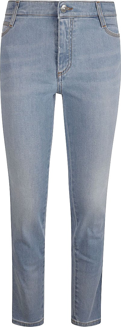 Ermanno Scervino Slim-Fit Jeans With Classic Five-Pocket Design Blauw