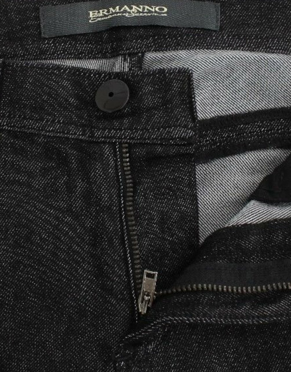 Ermanno Scervino Black Slim Jeans Denim Pants Skinny Leg Stretch Zwart
