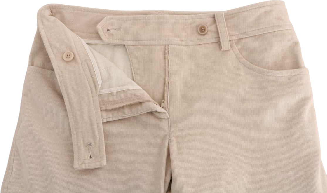 Ermanno Scervino Beige Slim Jeans Corduroy Skinny Pants Beige
