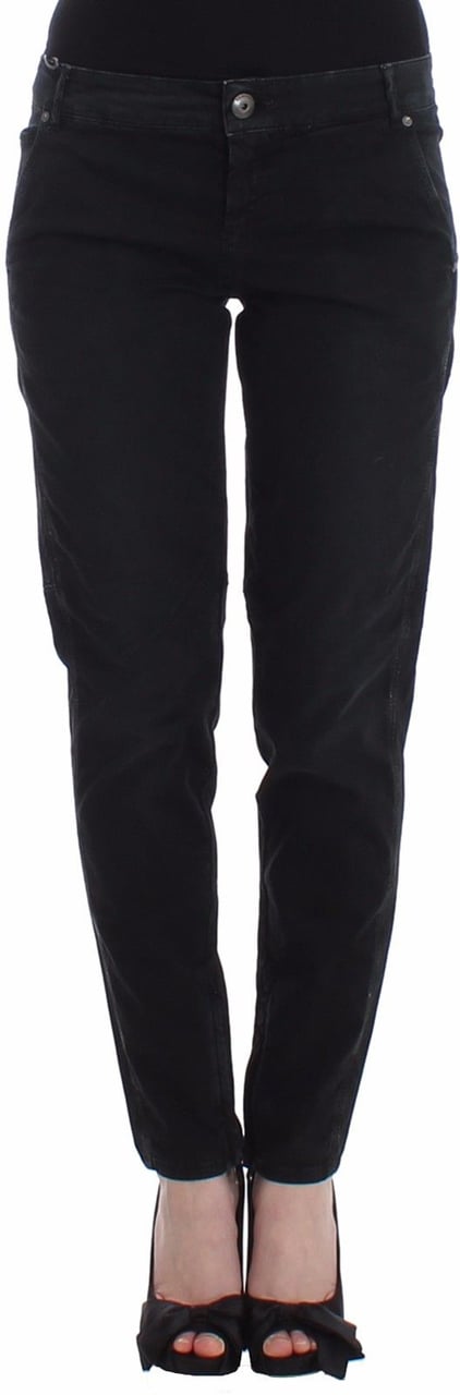 Ermanno Scervino Blue Slim Jeans Denim Pants Skinny Leg Straight Zwart
