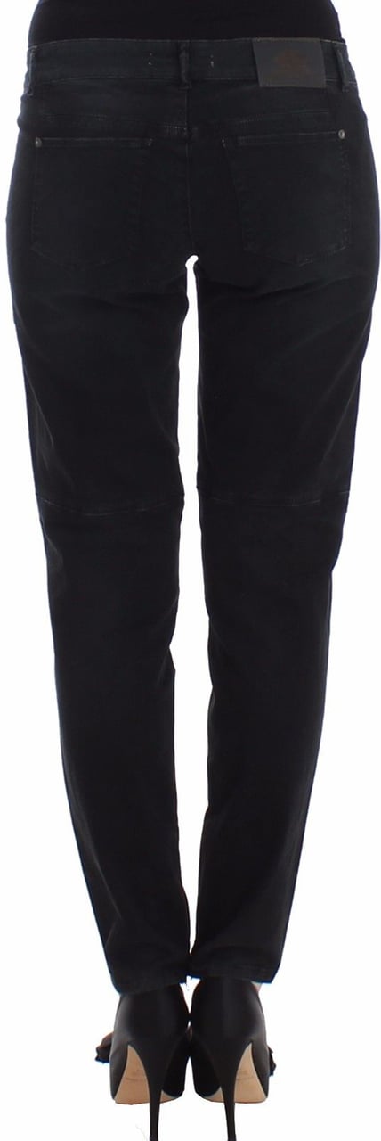 Ermanno Scervino Blue Slim Jeans Denim Pants Skinny Leg Straight Zwart