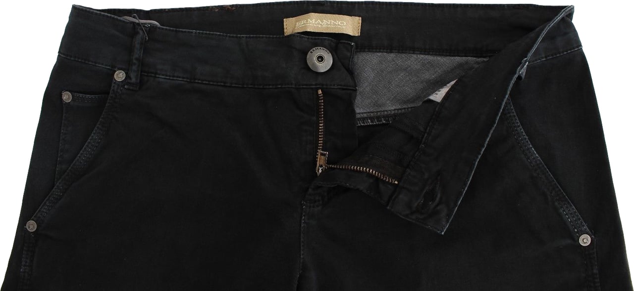 Ermanno Scervino Blue Slim Jeans Denim Pants Skinny Leg Straight Zwart