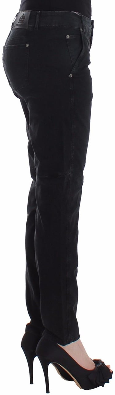 Ermanno Scervino Blue Slim Jeans Denim Pants Skinny Leg Straight Zwart
