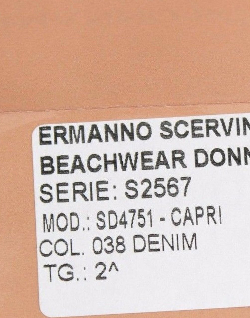 Ermanno Scervino Beachwear Blue Jeans Capri Pants Cropped Blauw
