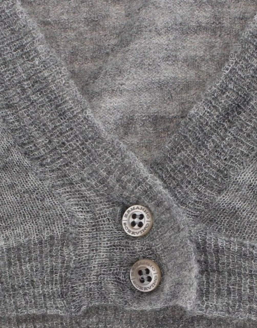 Ermanno Scervino Lingerie Knit Gray Bolero Sweater Cardigan Grijs