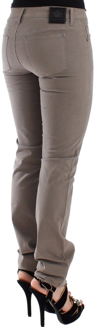 Ermanno Scervino Taupe Beige Slim Jeans Denim Pants Skinny Beige