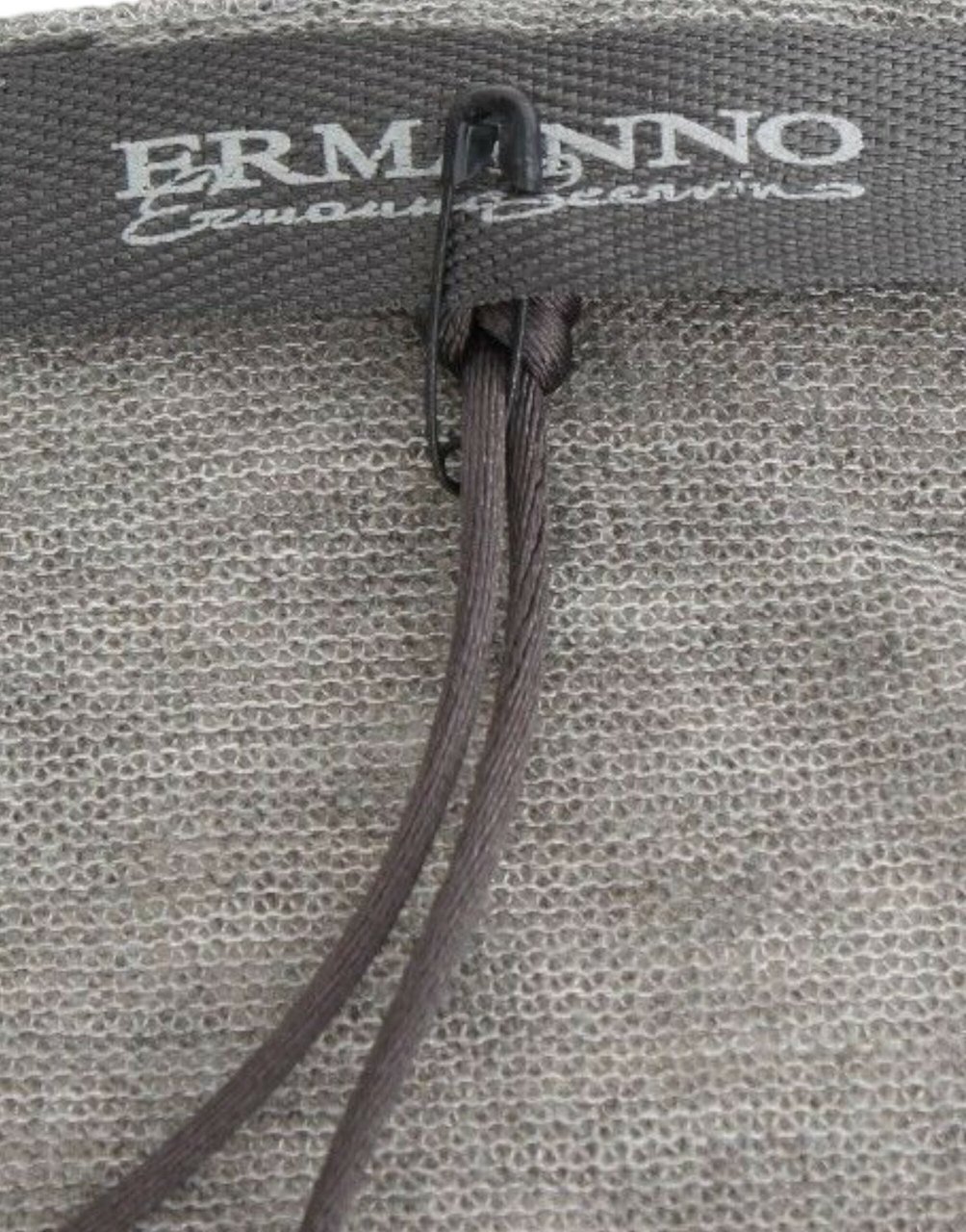 Ermanno Scervino Gray Wool Blend Stretch Long Sleeve Sweater Blauw