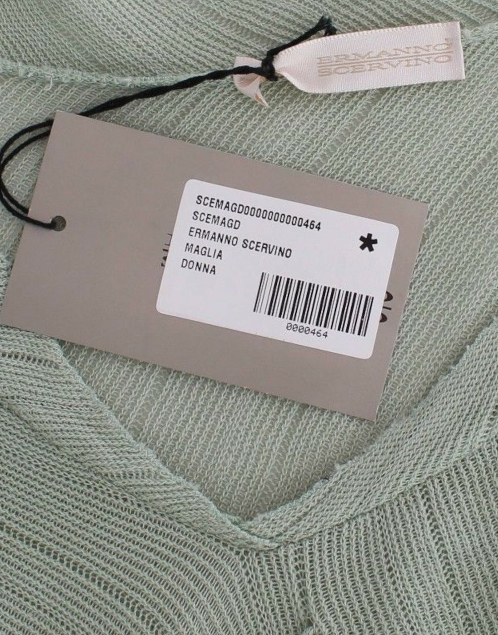 Ermanno Scervino Green Lightweight Knit Sweater Top Blouse Groen