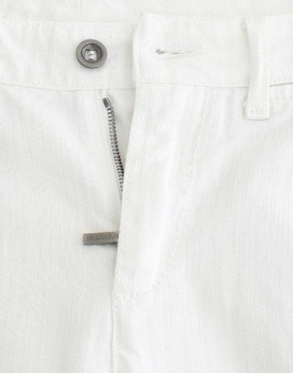 Ermanno Scervino White Cropped Jeans Denim Pants Branded Capri Wit