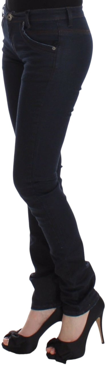 Ermanno Scervino Blue Slim Jeans Denim Pants Skinny Leg Stretch Blauw