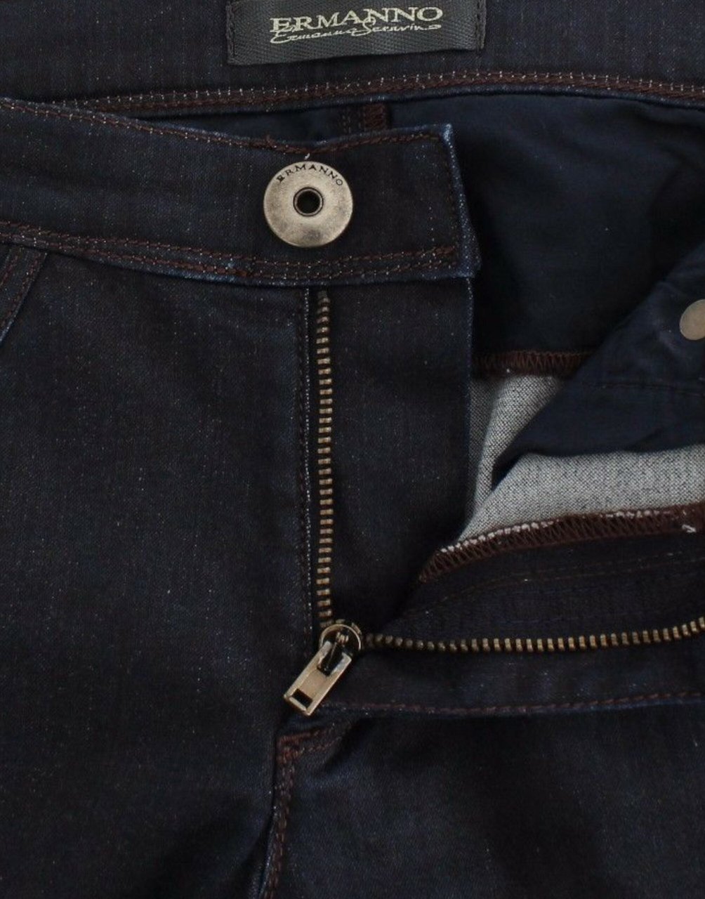 Ermanno Scervino Blue Slim Jeans Denim Pants Skinny Leg Stretch Blauw