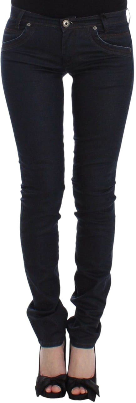 Ermanno Scervino Blue Slim Jeans Denim Pants Skinny Leg Stretch Blauw