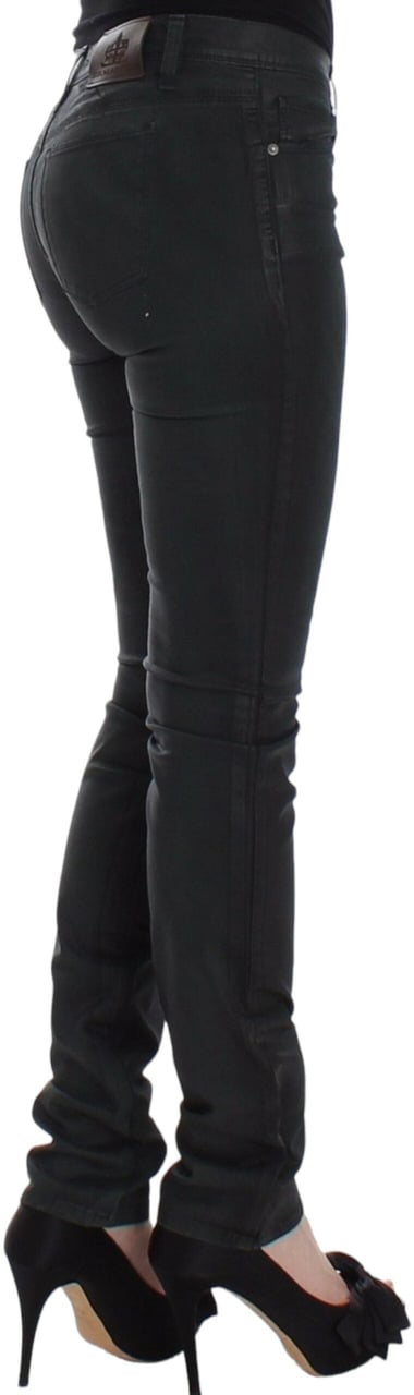 Ermanno Scervino Green Slim Jeans Denim Pants Straight Leg Stretch Divers