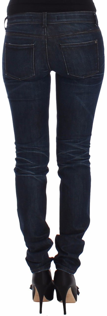 Ermanno Scervino Blue Slim Jeans Denim Pants Skinny Leg Stretch Blauw