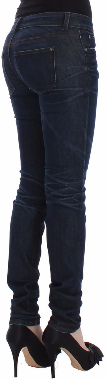 Ermanno Scervino Blue Slim Jeans Denim Pants Skinny Leg Stretch Blauw