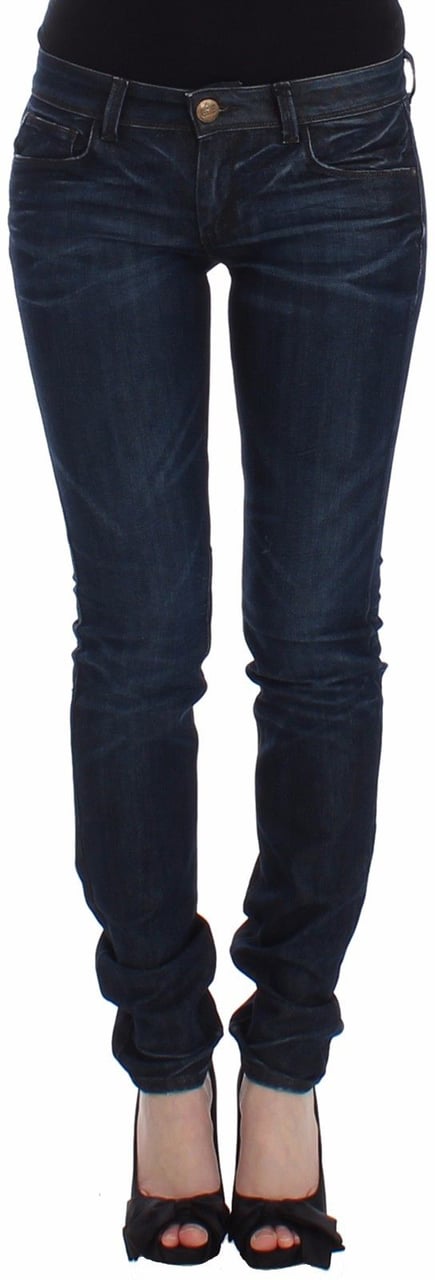 Ermanno Scervino Blue Slim Jeans Denim Pants Skinny Leg Stretch Blauw